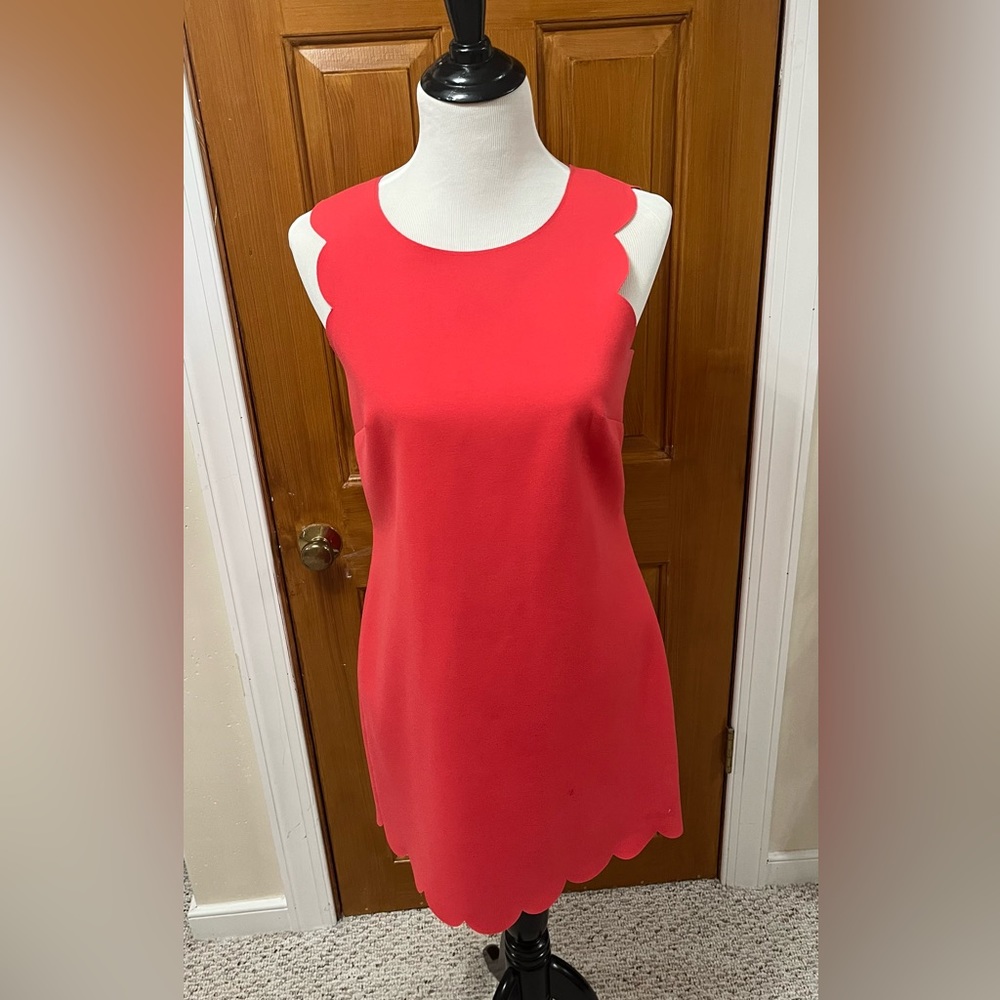Banana republic scalloped dress